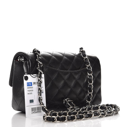 Chanel Caviar Quilted Mini Rectangular Flap Black 3 of 8