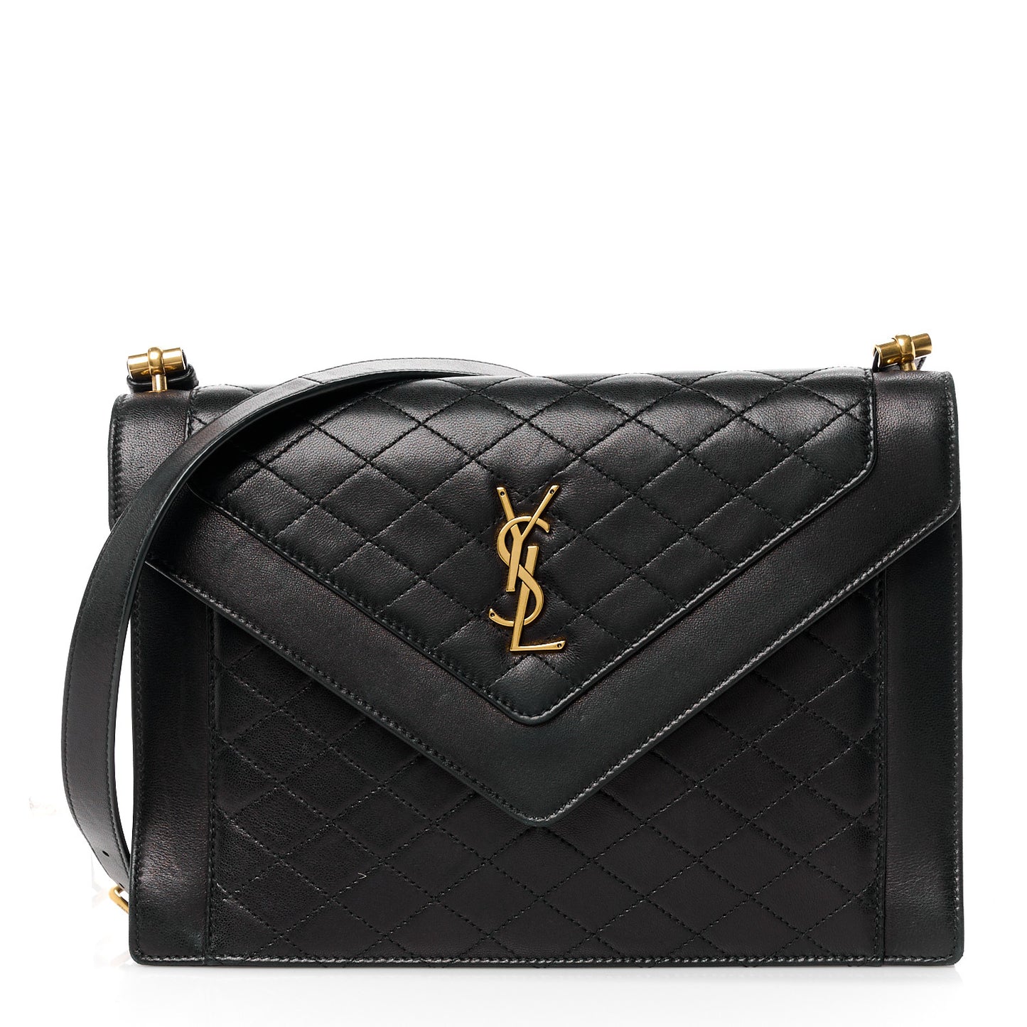 Lambskin Quilted Mini Gaby Satchel Black