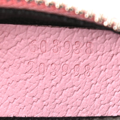 Gucci GG Supreme Monogram Psychedelic Round Shoulder Bag Black Multicolor Sugar Pink 7 of 10