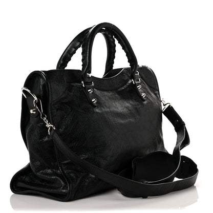 Balenciaga Agneau Classic Silver Hardware City Black 3 of 9