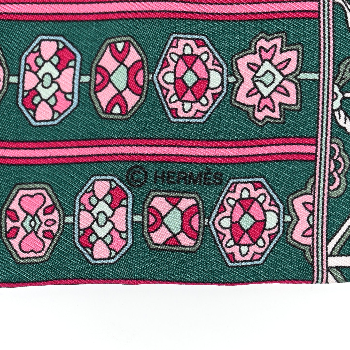 Silk Tapis Persans Twilly Lagon Vert Rose