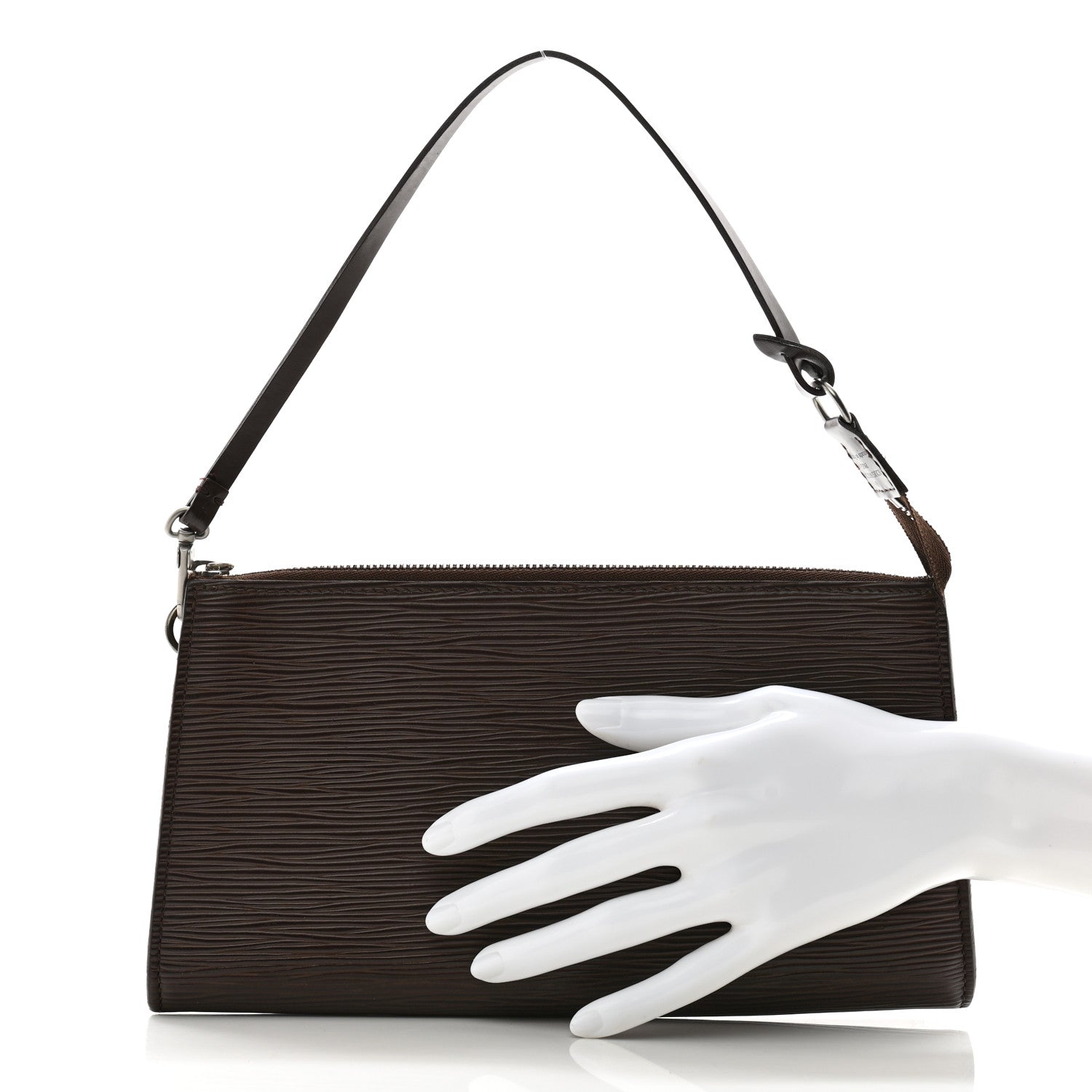 Louis Vuitton Epi Pochette Accessories 24 Moka 2 of 9