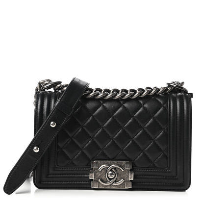 Chanel Calfskin Quilted Small Boy Flap Black 1 of 12