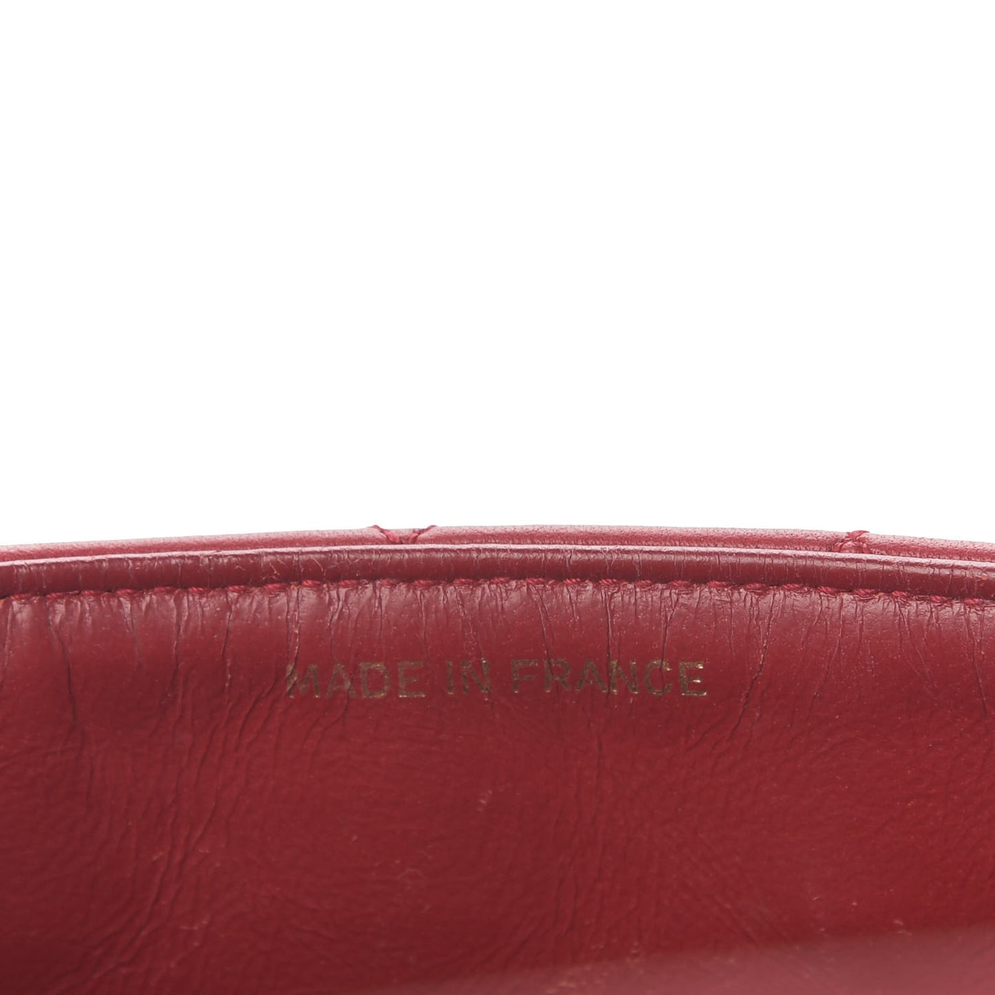 Lambskin Quilted Small Single Flap Red