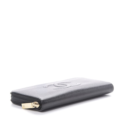 Chanel Caviar Large Timeless CC Zip Around Wallet Black 4 of 12