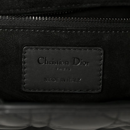 Christian Dior Ultra Matte Calfskin Cannage Medium Lady Dior Black 6 of 10