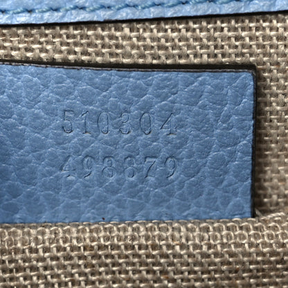 Gucci Dollar Calfskin Small Interlocking G Shoulder Bag Mineral Blue 7 of 11