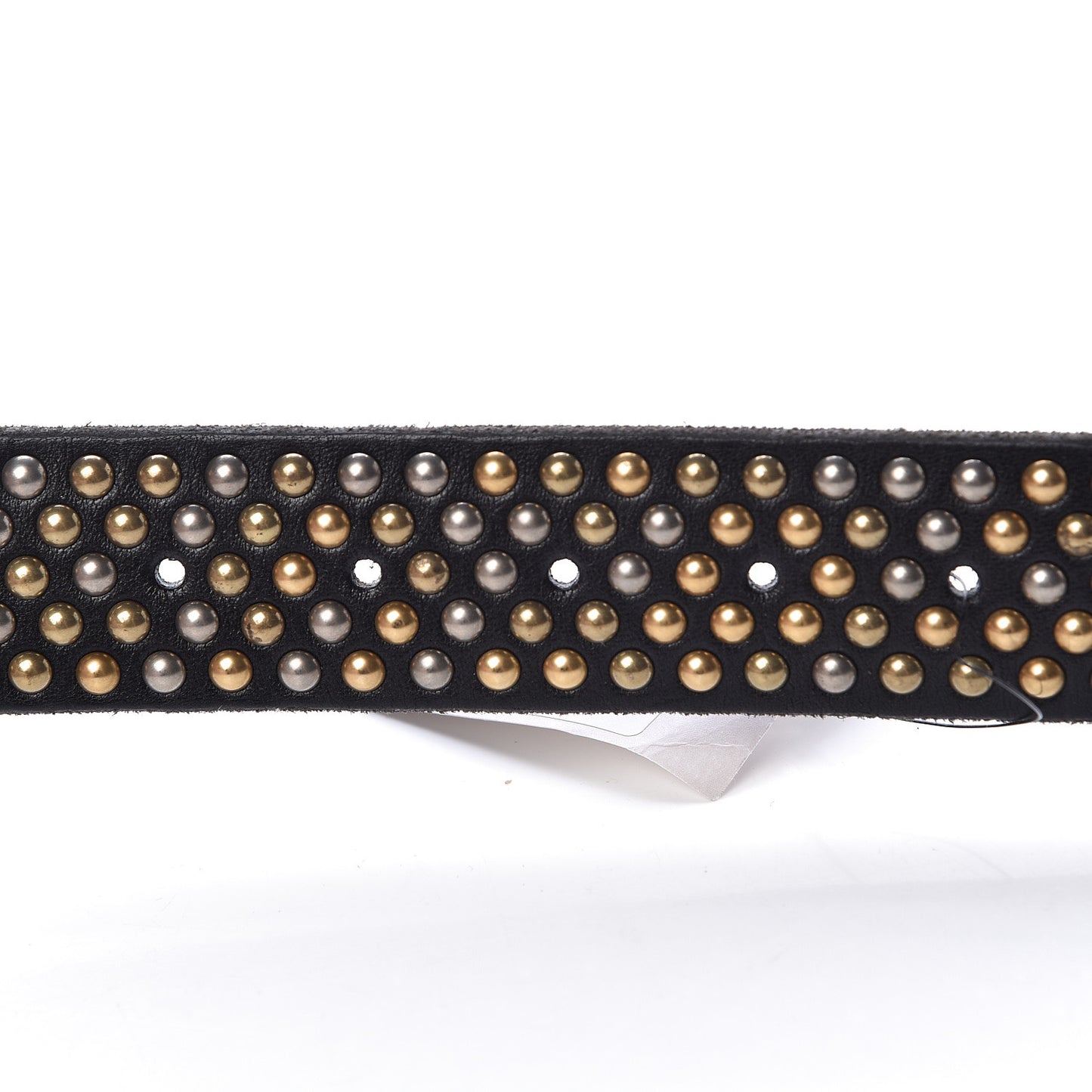 Calfskin Studded Feline Belt 105 42 Black
