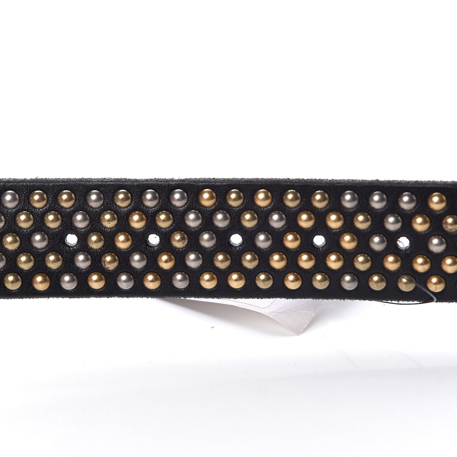 Gucci Calfskin Studded Feline Belt 105 42 Black 5 of 10