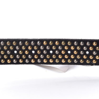 Gucci Calfskin Studded Feline Belt 105 42 Black 5 of 10