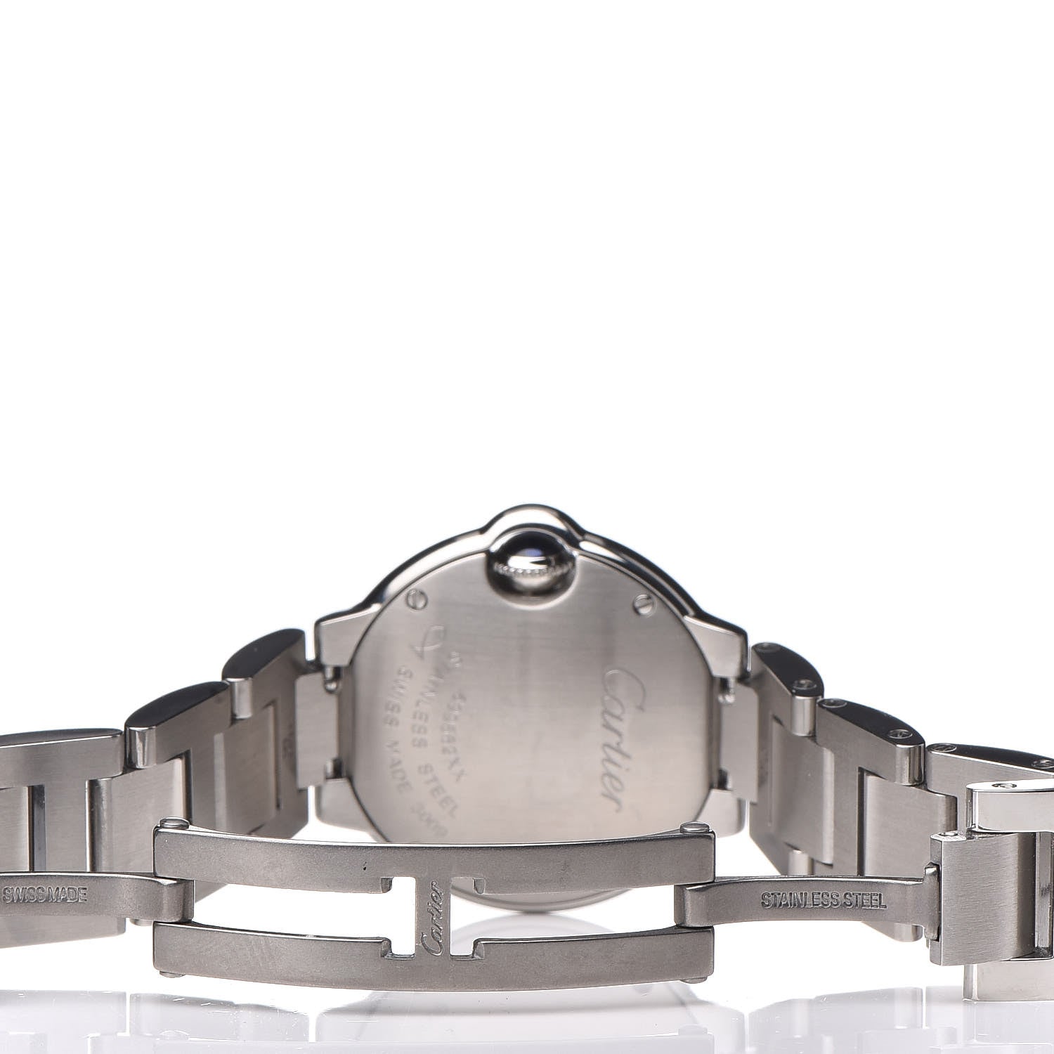 Cartier Stainless Steel Diamond Bezel 28mm Ballon Bleu De Quartz Watch 5 of 8