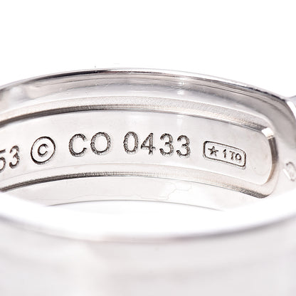 Cartier 18K White Gold 6.5mm C De Ring 53 6.5 5 of 6