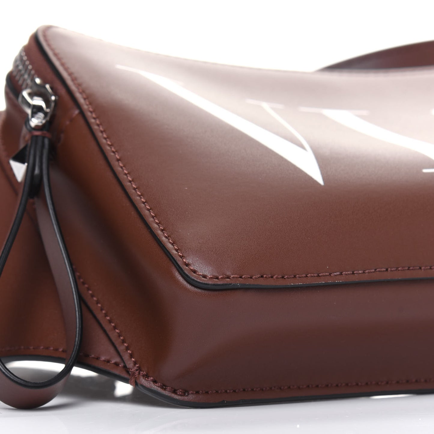 Calfskin VLTN Belt Bag Cuir White