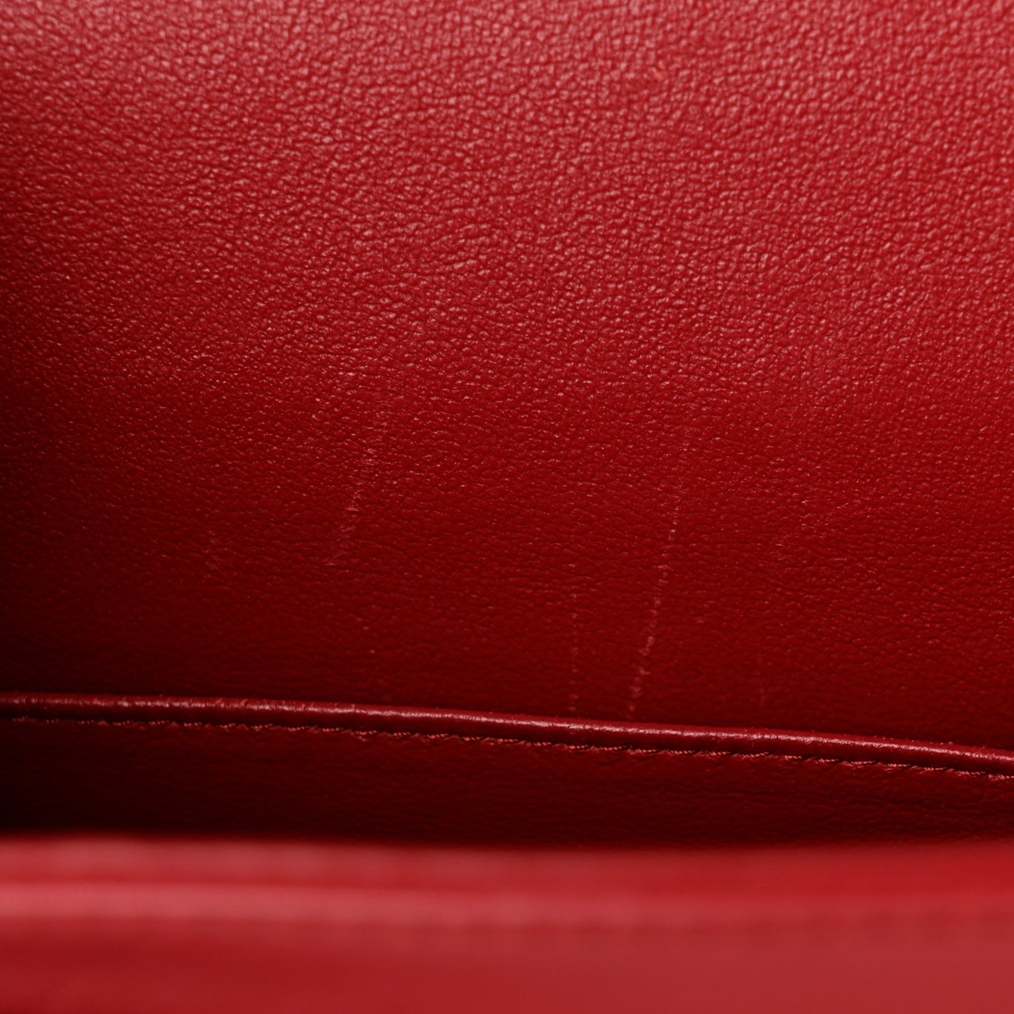 Lambskin Quilted Maxi Double Flap Red