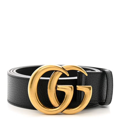 Gucci Textured Calfskin Double G 40mm Belt 110 44 Black 1 of 5