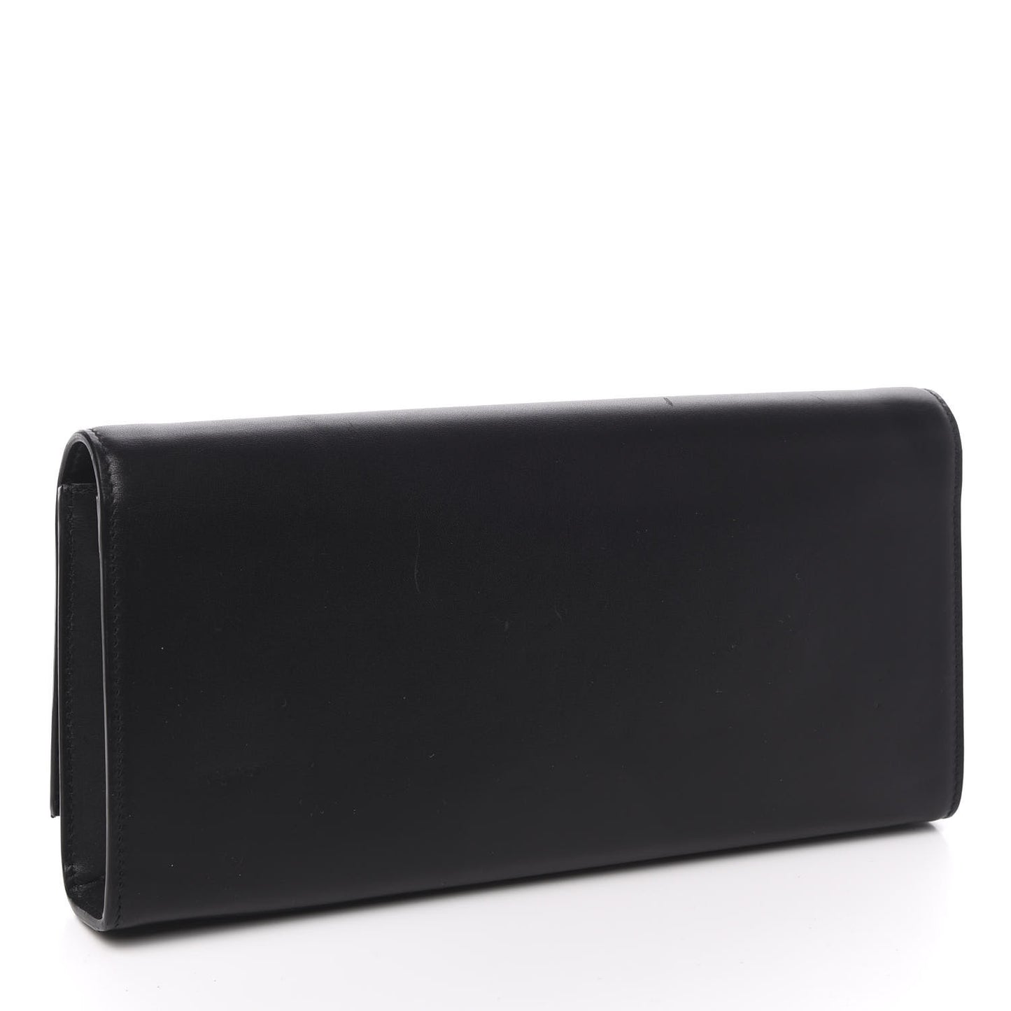 Calfskin Classic Monogram Tassel Clutch Black