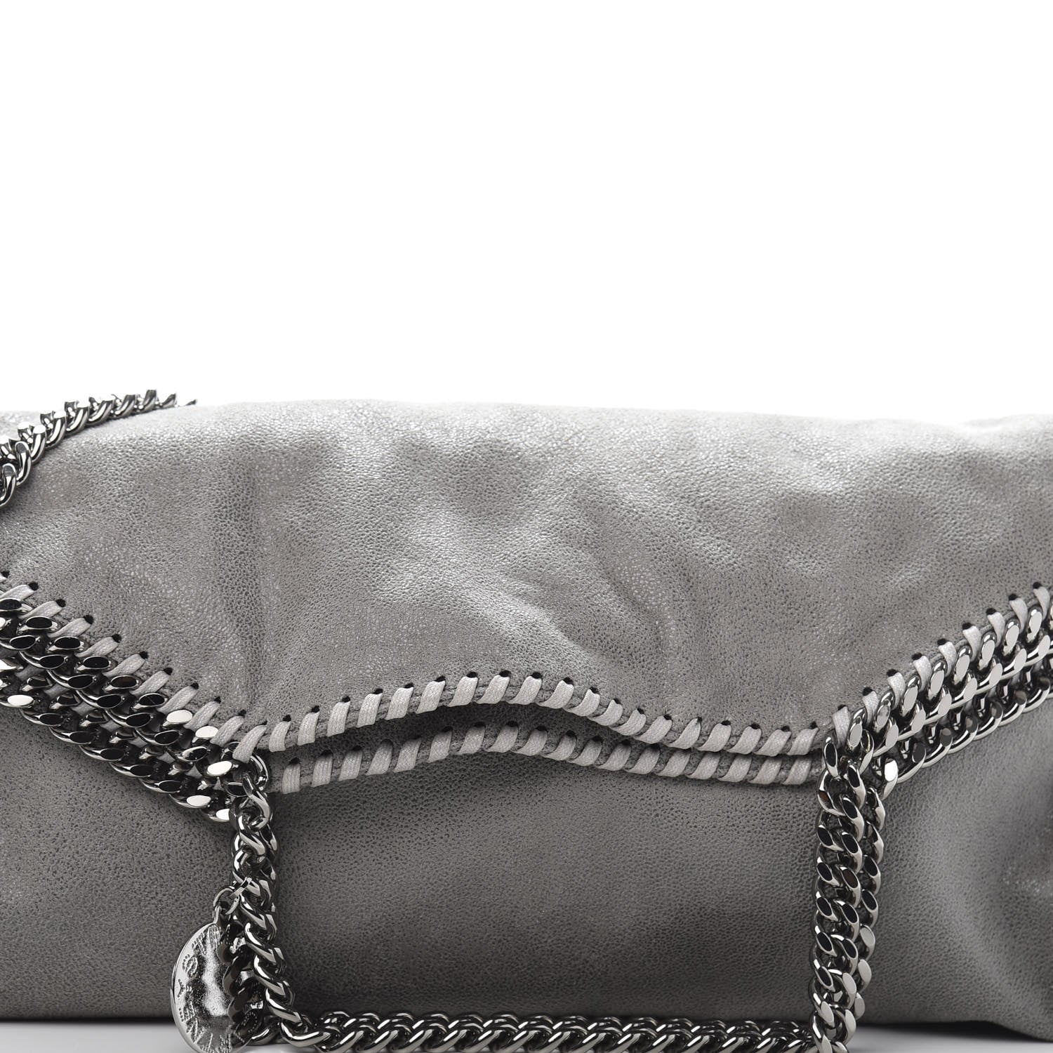 Stella McCartney Shaggy Deer Falabella Fold Over Tote Grey 10 of 11