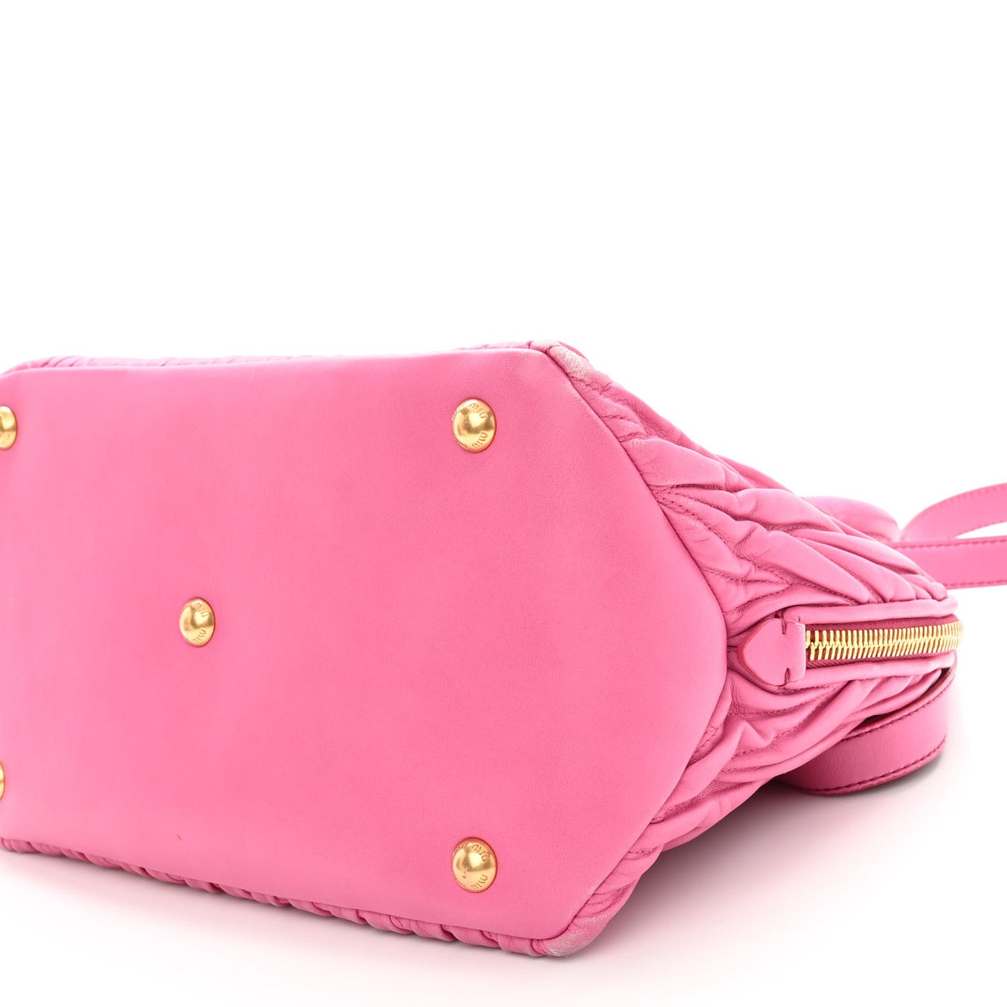 Nappa Matelasse Lux Mini Crossbody Tote Peonia