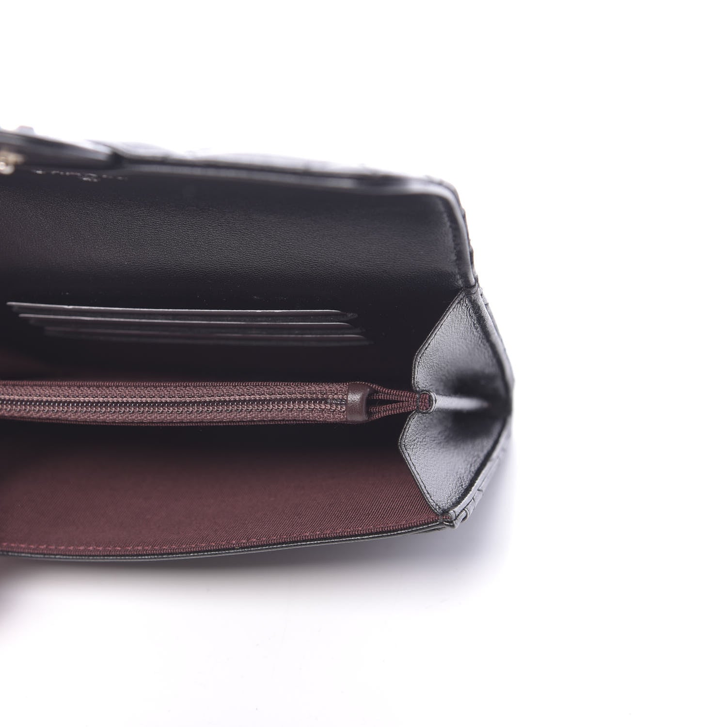 Chanel Lambskin Quilted Small Flap Wallet Black 5 of 9