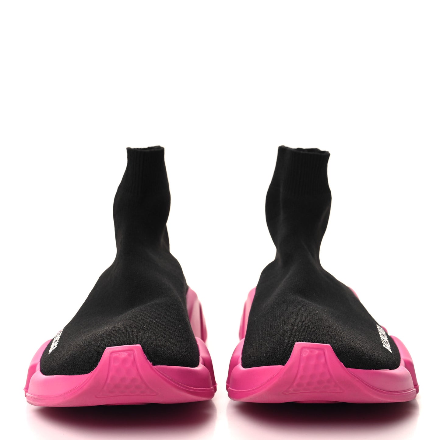 Neoprene Knit Womens Speed Sneakers 38 Black Pink