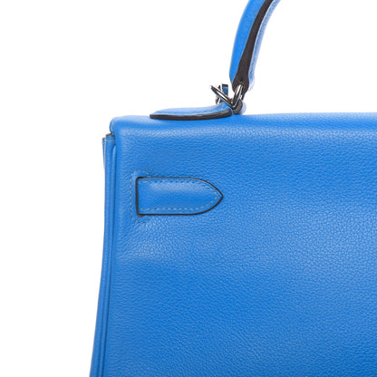 Hermes Evercolor Kelly Retourne 32 Bleu Hydra 12 of 42