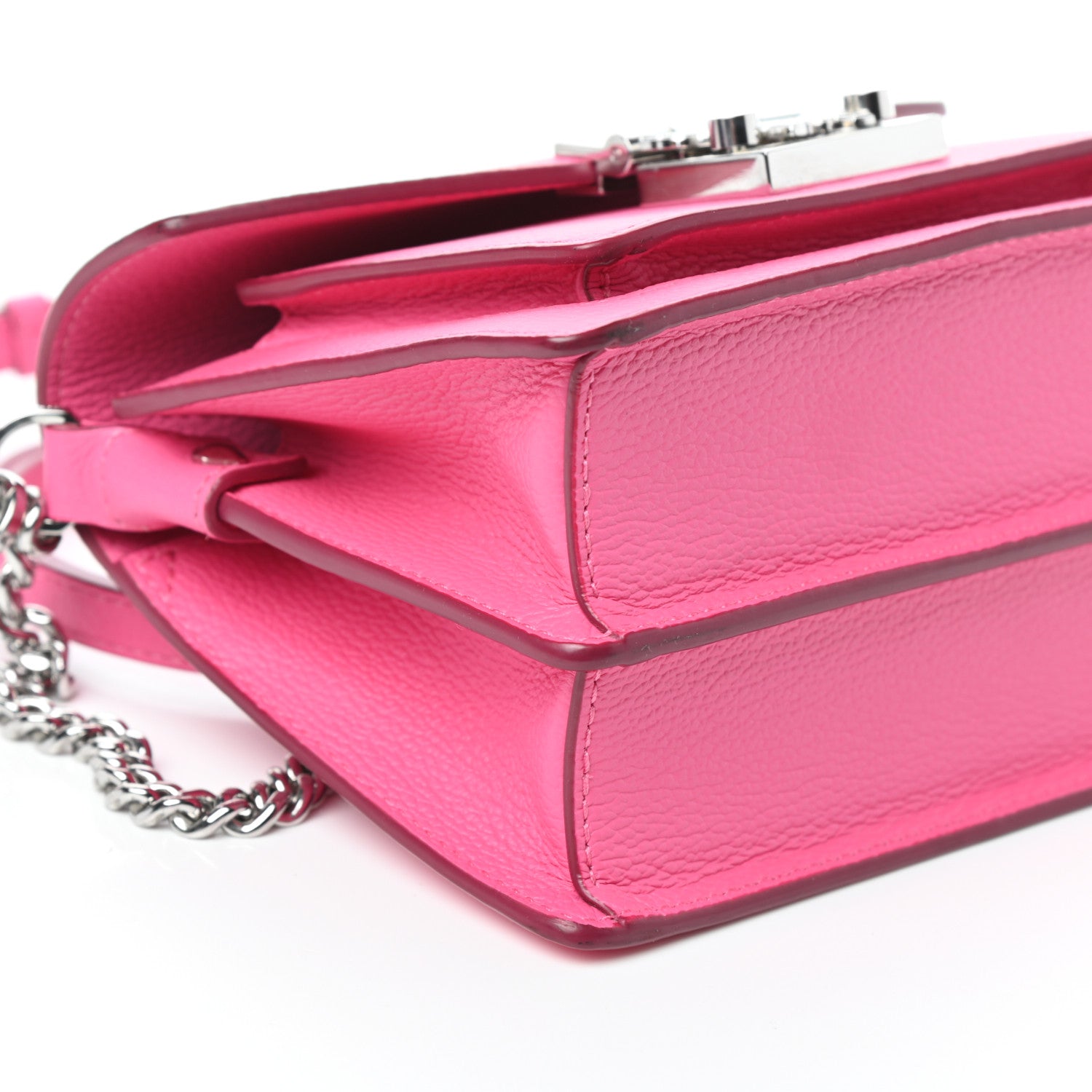 MCM Calfskin Patricia Crossbody Bag Sugar Pink 8 of 9