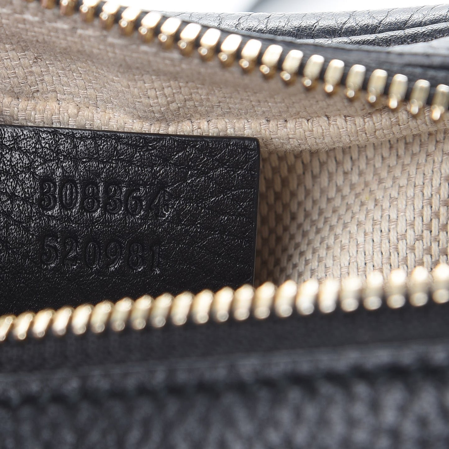 Pebbled Calfskin Small Soho Disco Bag Black