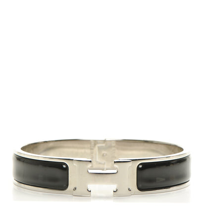 Hermes Enamel Narrow Clic Clac H Bracelet PM Black 1 of 5