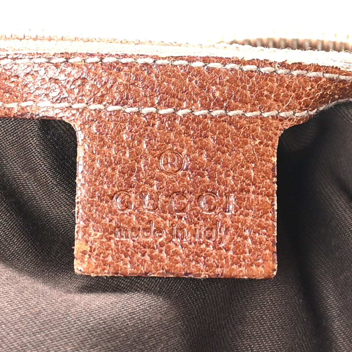 Monogram Canvas Bamboo Top Handle Bag Brown
