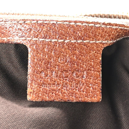 Gucci Monogram Canvas Bamboo Top Handle Bag Brown 6 of 10