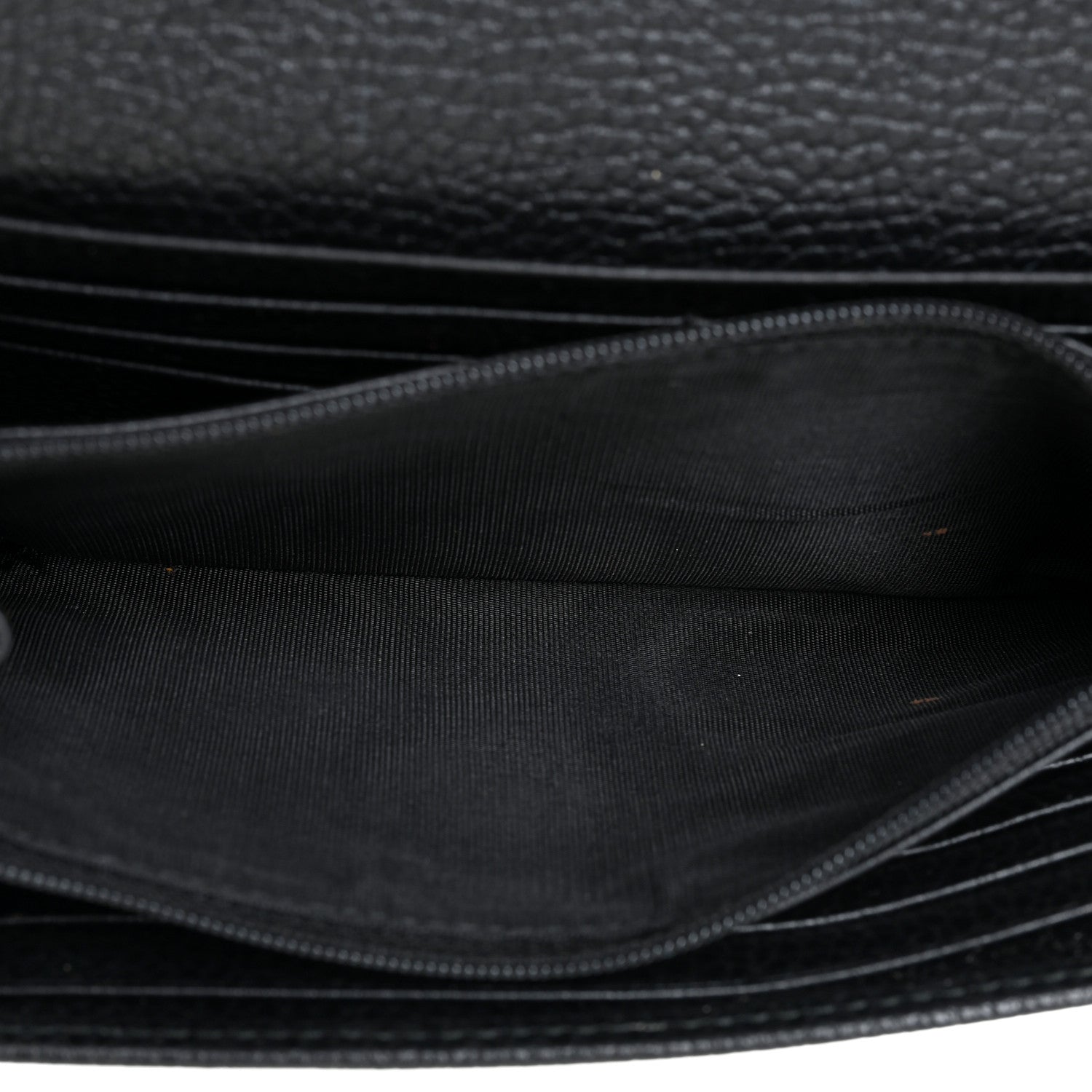 Gucci Calfskin Petite GG Marmont Wallet Chain Bag Black 5 of 13