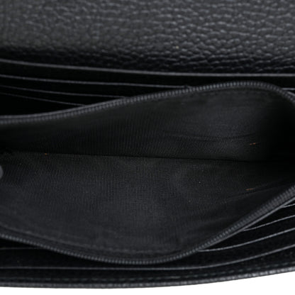 Gucci Calfskin Petite GG Marmont Wallet Chain Bag Black 5 of 13
