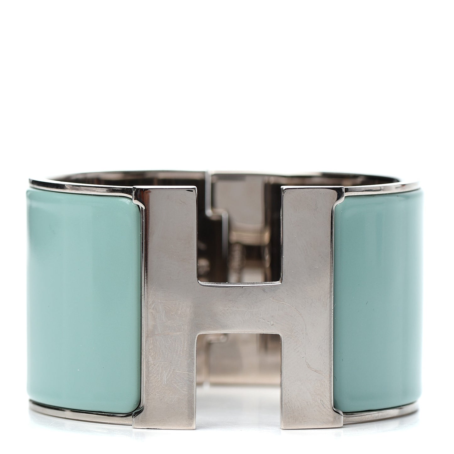 Enamel Extra Wide Clic Clac H Bracelet PM Lagon