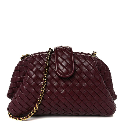 Bottega Veneta Nappa Intrecciato Small The Lauren 1980 Clutch With Chain Barolo 1 of 11