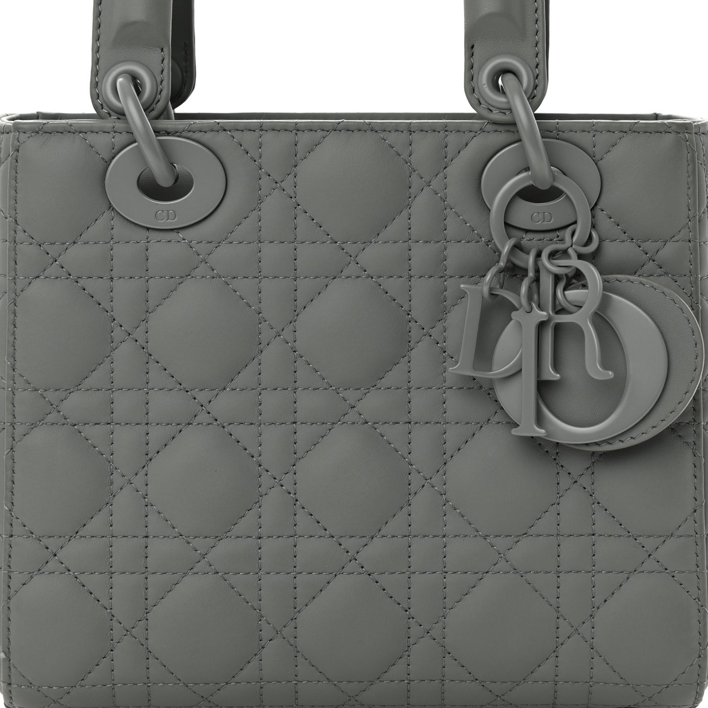 Ultra Matte Calfskin Cannage Small My ABCDior Lady Dior Gray