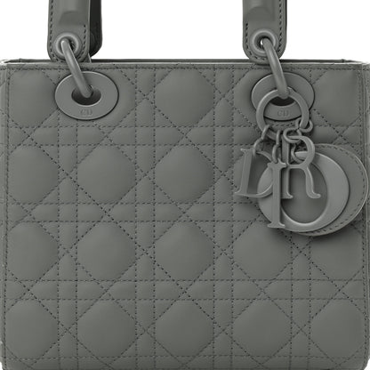 Christian Dior Ultra Matte Calfskin Cannage Small My ABCDior Lady Dior Gray 7 of 12