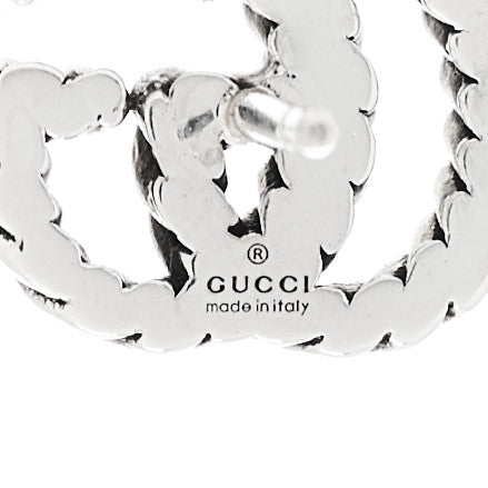 Sterling Silver Torchon Double G Earrings