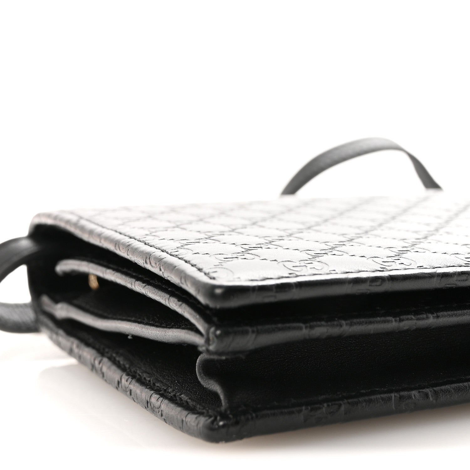 Gucci Microguccissima Crossbody Wallet Black 8 of 9