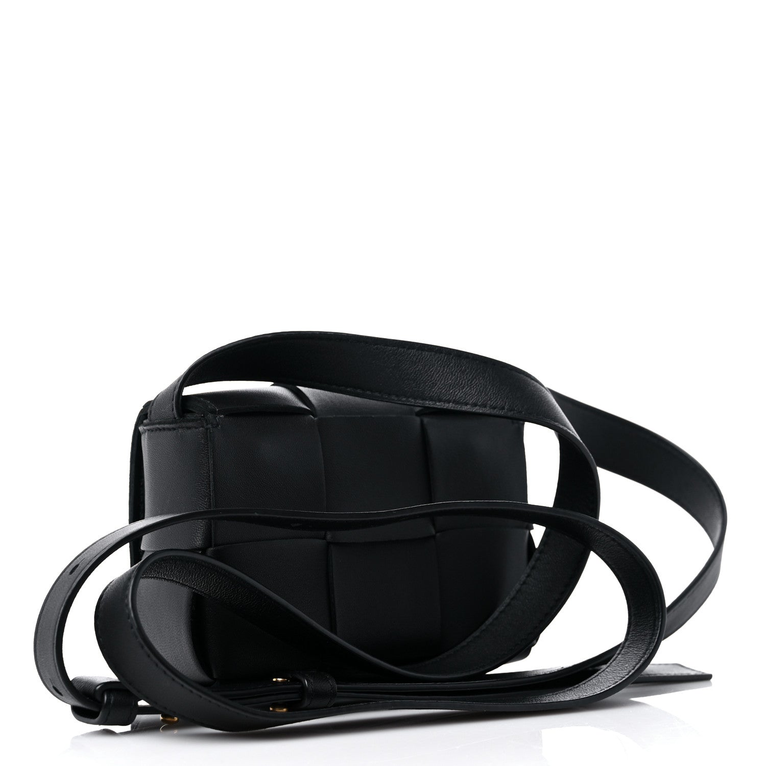 Bottega Veneta Lambskin Maxi Intreccio Candy Cassette Crossbody Bag Black 3 of 8