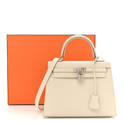 Hermes Epsom Kelly Sellier 25 Craie 14 of 14