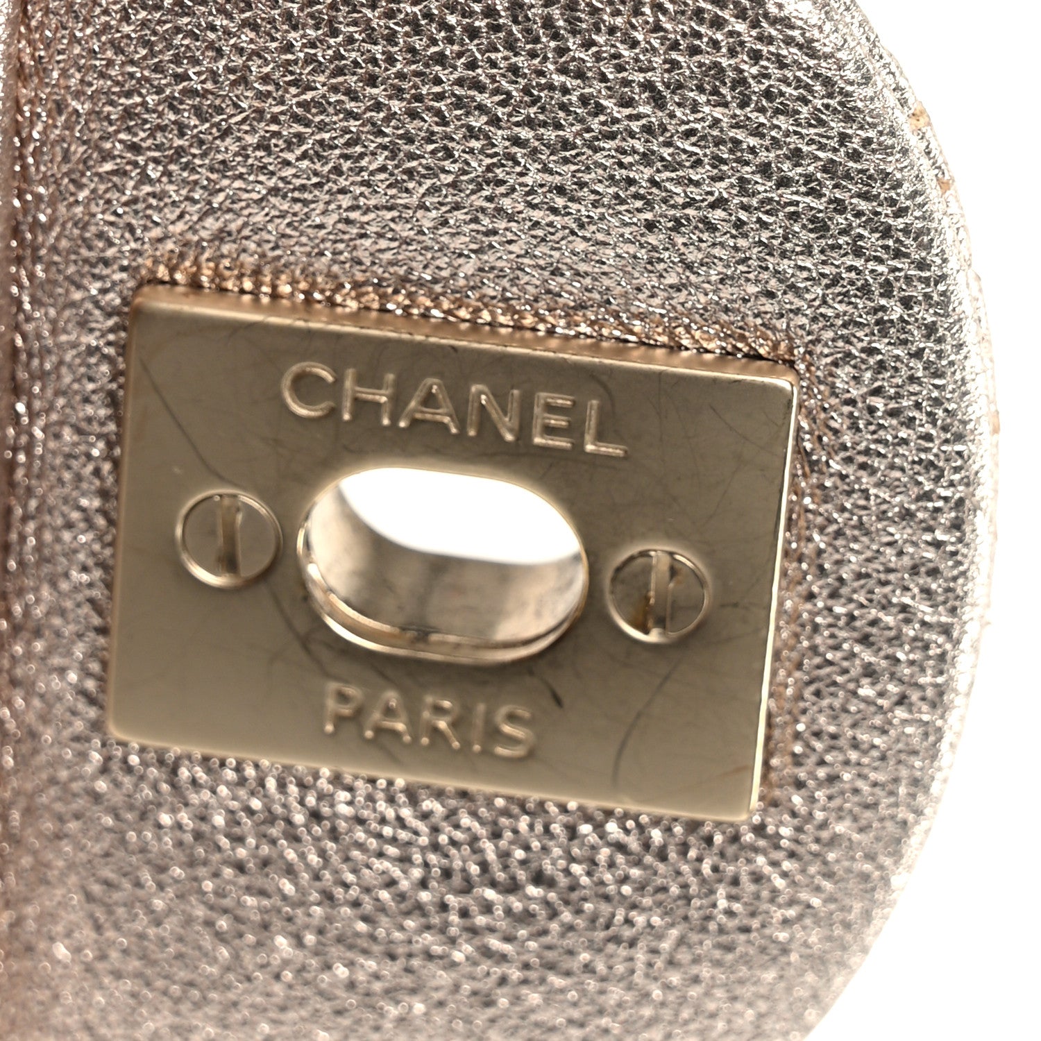 Chanel Metallic Lambskin Perforated Mini Square Flap Light Pink 7 of 11