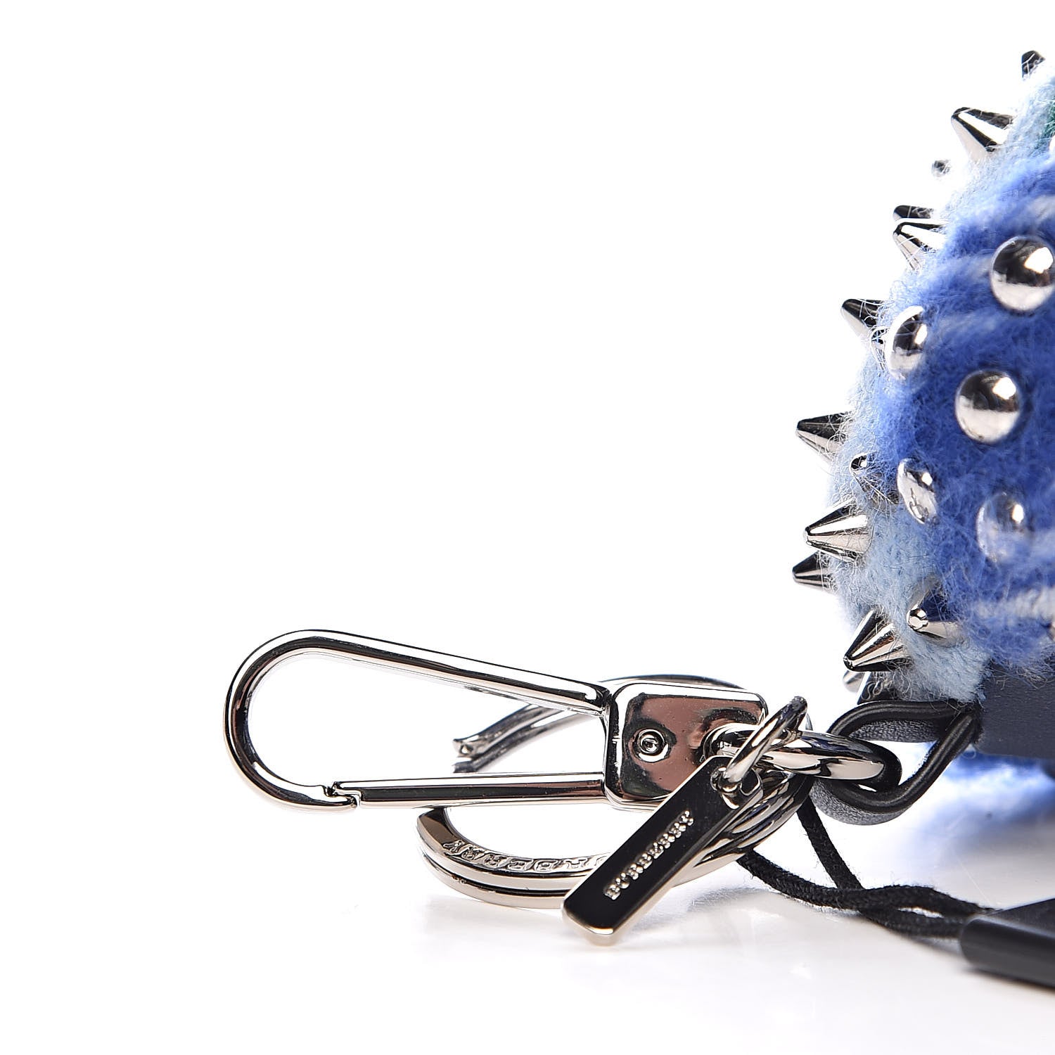Burberry Cashmere Studded Vera The Hare Bag Charm Navy Multicolor 3 of 3