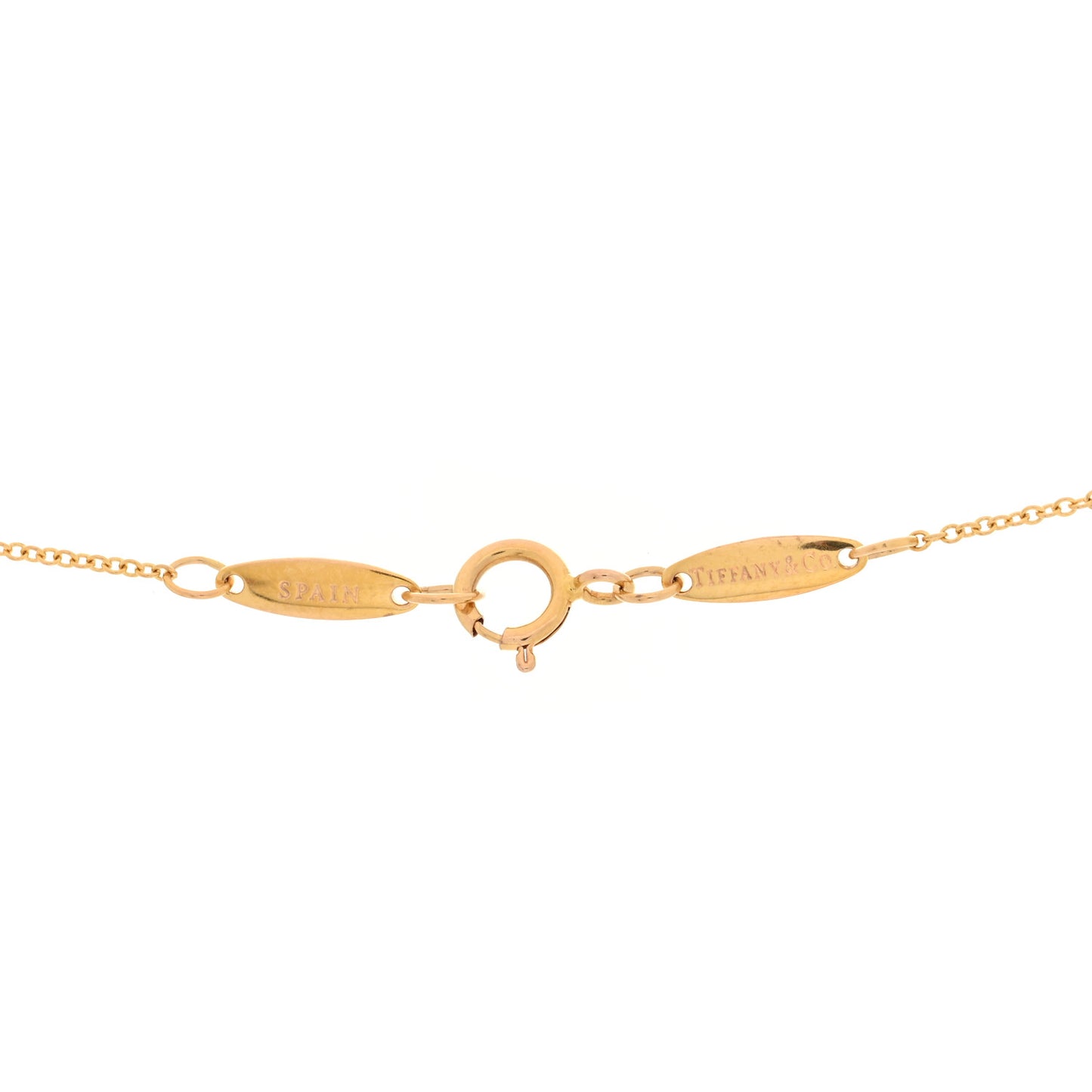 18K Yellow Gold 6.5mm Elsa Peretti Bean Pendant Necklace