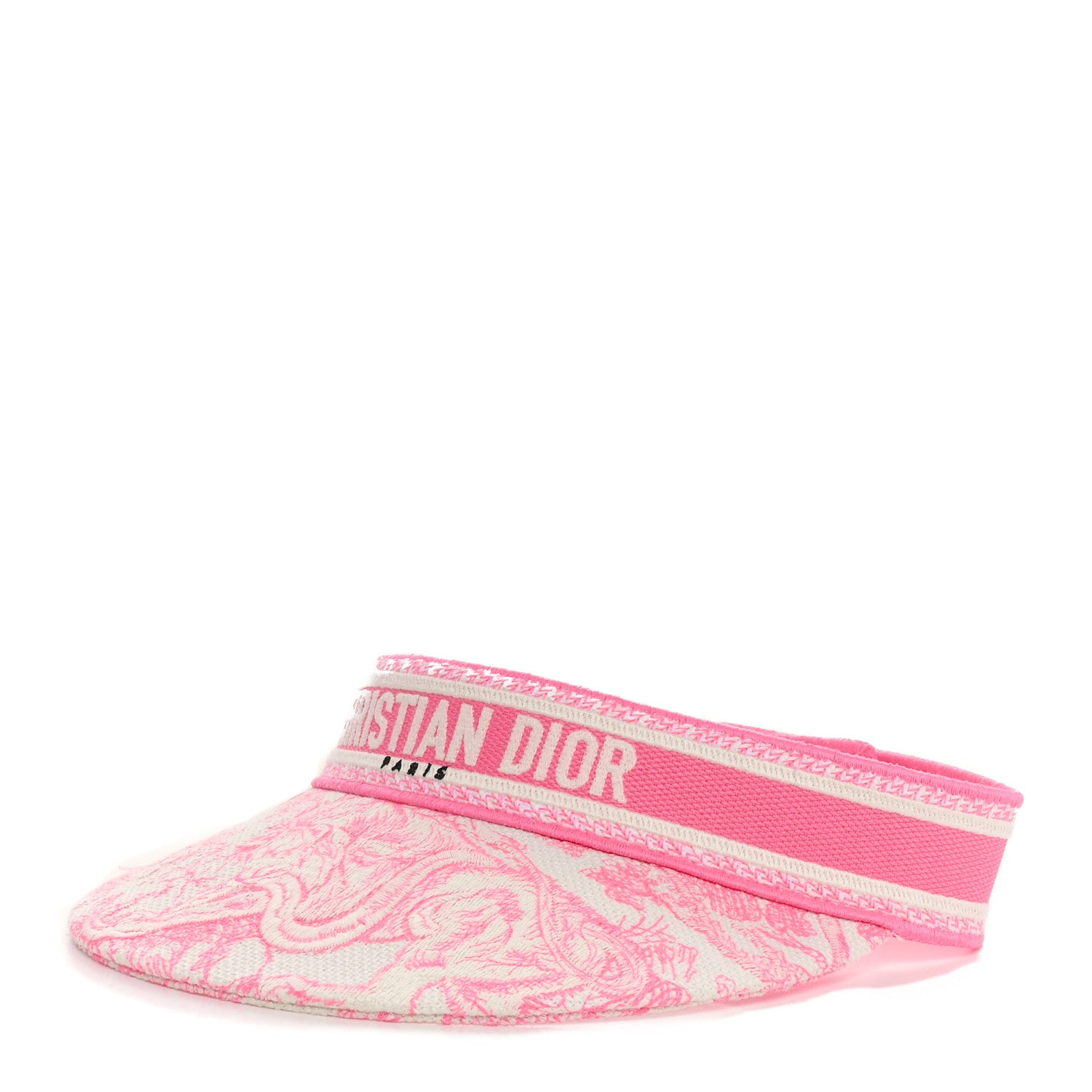 Christian Dior Toile De Jouy Reverse Visor Fluorescent Pink 1 of 7
