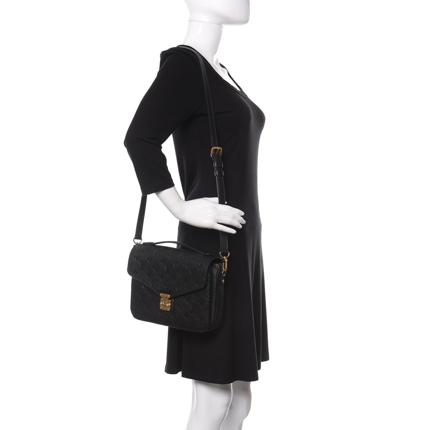 Louis Vuitton Empreinte Pochette Metis Black 2 of 10