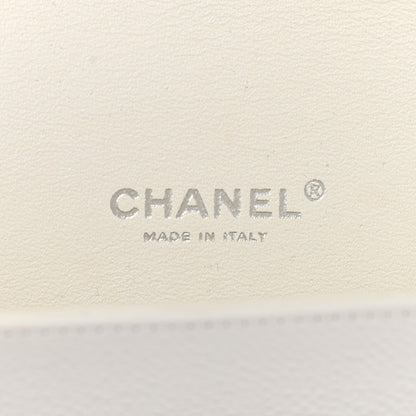 Chanel Caviar Quilted Maxi Double Flap White 6 of 17