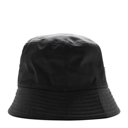 Prada Re-Nylon Metal Triangle Logo Womens Bucket Hat S Black 5 of 9