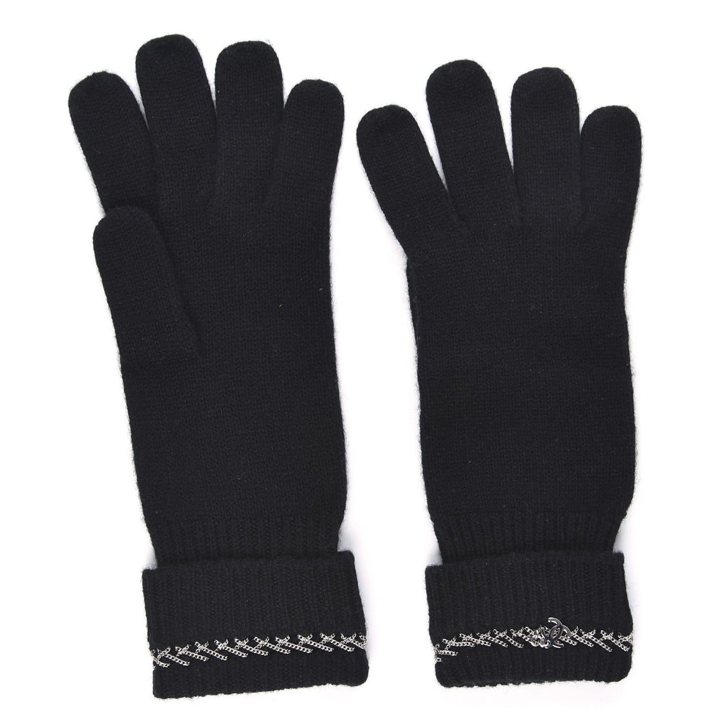 Cashmere Chain CC Gloves Black