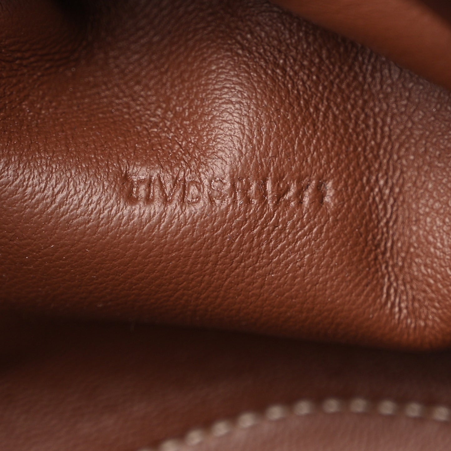 Velvet TB Mini Chignon Bucket Pouch Camel Buttermilk