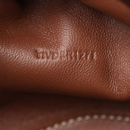 Burberry Velvet TB Mini Chignon Bucket Pouch Camel Buttermilk 7 of 10